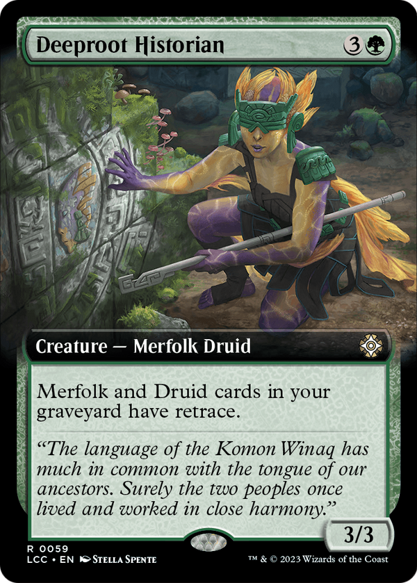 Deeproot Historian (Extended Art) (LCC-059) - The Lost Caverns of Ixalan Commander: (Extended Art)