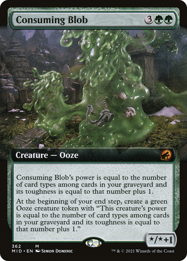 Consuming Blob (Extended Art) (MID-362) - Innistrad: Midnight Hunt: (Extended Art) Foil