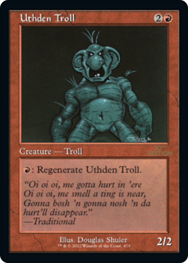 Uthden Troll (Retro Frame) (30A-473) - 30th Anniversary Edition