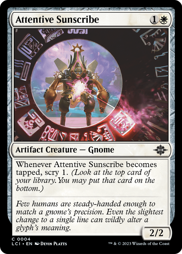 Attentive Sunscribe (LCI-004) - The Lost Caverns of Ixalan Foil