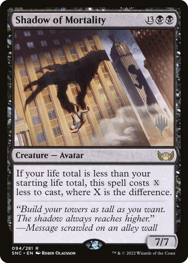 Shadow of Mortality (PPSNC-094) - Streets of New Capenna Promos Foil