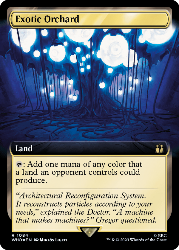 Exotic Orchard (Extended Art) (Surge Foil) (WHO-1084) - Doctor Who: (Extended Art) Foil
