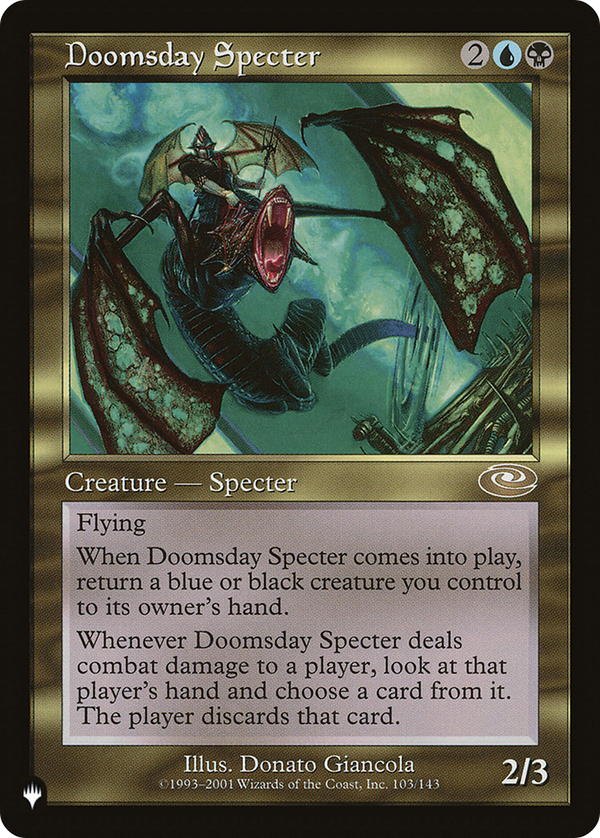 Doomsday Specter (LIST-PLS-103) - The List