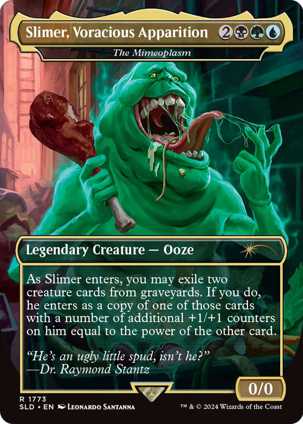 The Mimeoplasm (SLD-1773) - Secret Lair Drop / Slimer, Voracious Apparition (Borderless) Foil