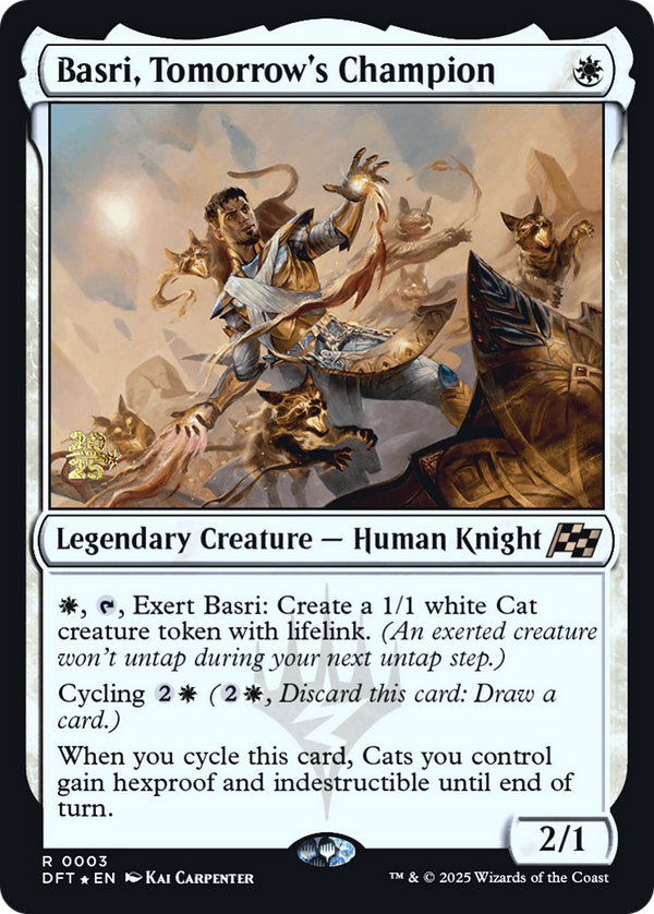 Basri, Tomorrow's Champion (PRE-003) - Prerelease Cards Foil