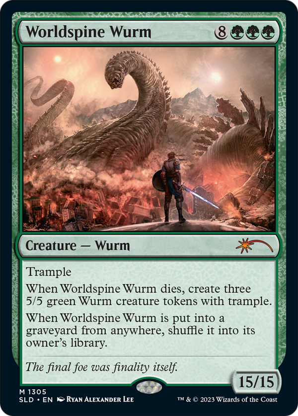 Worldspine Wurm (SLD-1305) - Secret Lair Drop Foil
