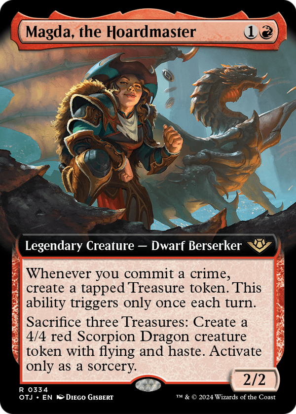 Magda, the Hoardmaster (Extended Art) (OTJ-334) - Outlaws of Thunder Junction: (Extended Art)