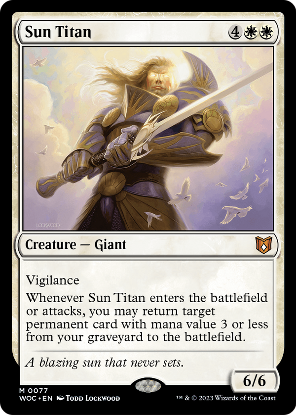 Sun Titan (WOC-077) - Wilds of Eldraine Commander