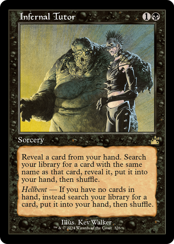 Infernal Tutor (Retro Frame) (RVR-326) - Ravnica Remastered Foil