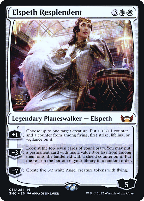 Elspeth Resplendent (PRE-011) - Streets of New Capenna Promos Foil