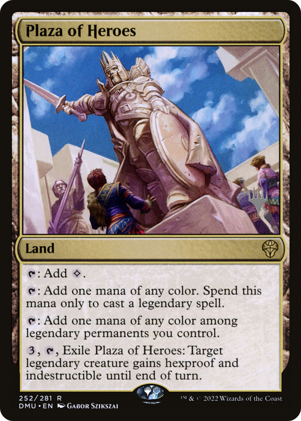 Plaza of Heroes (PPDMU-252) - Dominaria United Promos Foil