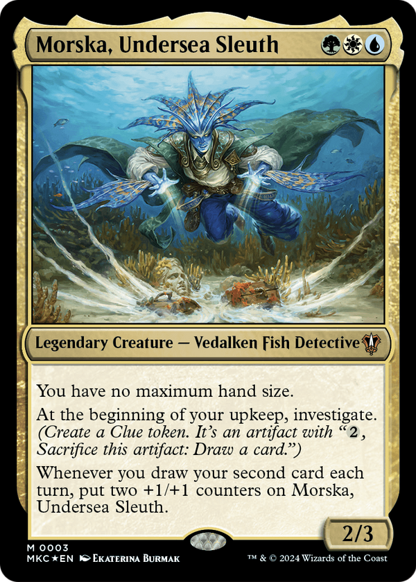 Morska, Undersea Sleuth (MKC-003) - Murders at Karlov Manor Commander Foil