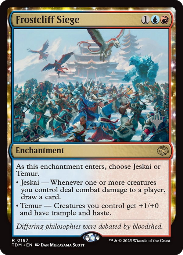 Frostcliff Siege (PPTDM-187) - Promo Pack: Tarkir: Dragonstorm: (enchantment)