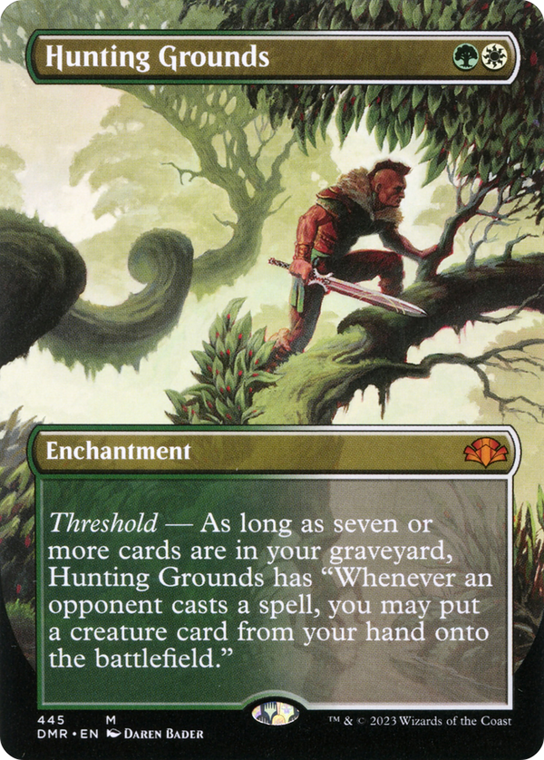 Hunting Grounds (Borderless) (DMR-445) - Dominaria Remastered Foil