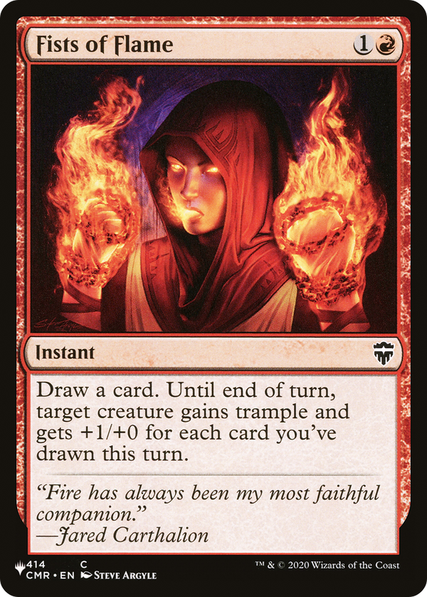 Fists of Flame (LIST-CMR-414) - The List