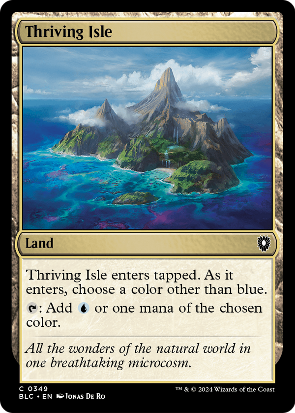 Thriving Isle (BLC-349) - Bloomburrow Commander
