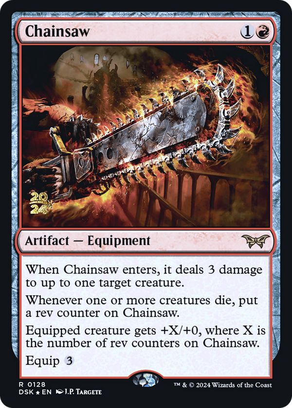 Chainsaw (PRE-128) - Duskmourn: House of Horror Promos Foil
