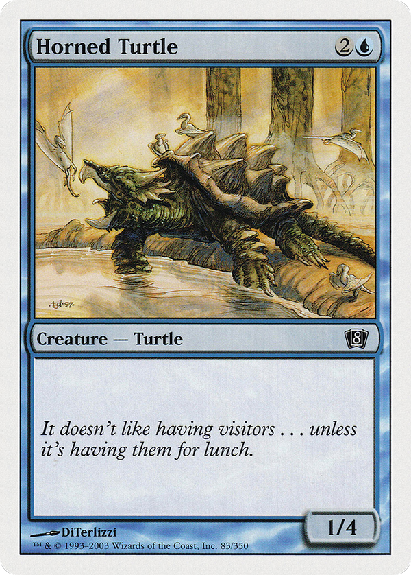 Horned Turtle (8ED-083) - 8th Edition Foil