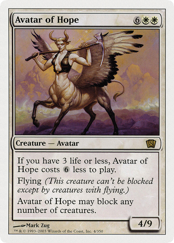 Avatar of Hope (8ED-004) - 8th Edition Foil