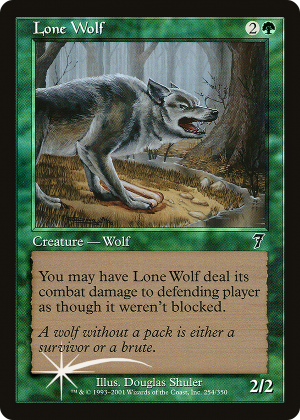 Lone Wolf (7ED-254★) - 7th Edition Foil