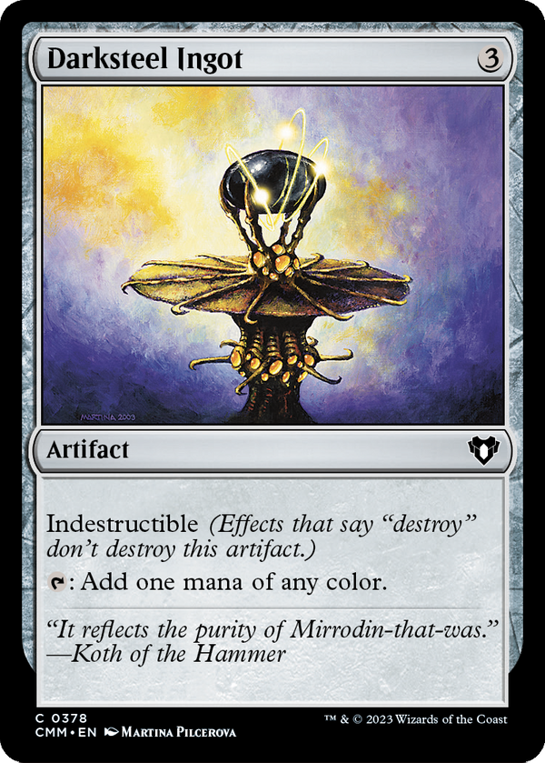 Darksteel Ingot (CMM-378) - Commander Masters Foil