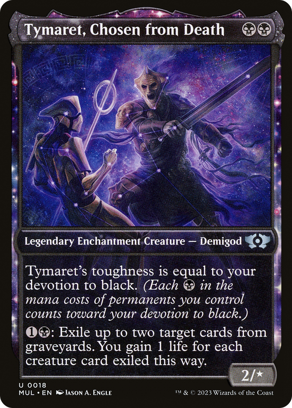 Tymaret, Chosen from Death (MUL-018) - Multiverse Legends: (Showcase, enchantment) Foil