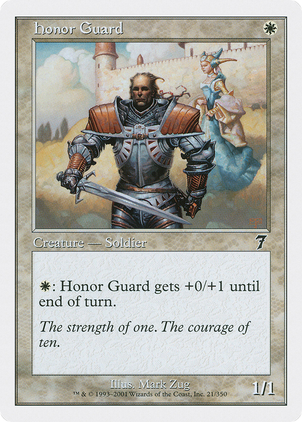 Honor Guard (7ED-021) - 7th Edition Foil