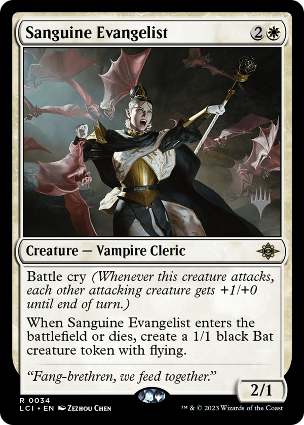 Sanguine Evangelist (PPLCI-034) - The Lost Caverns of Ixalan Promos Foil