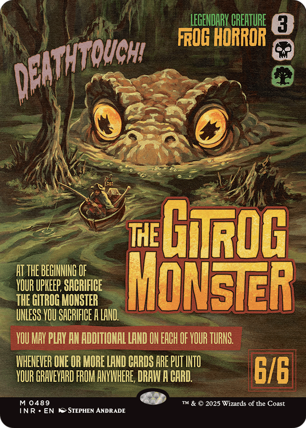 The Gitrog Monster (Showcase) (INR-489) - Innistrad Remastered: (Showcase) (Borderless) Foil
