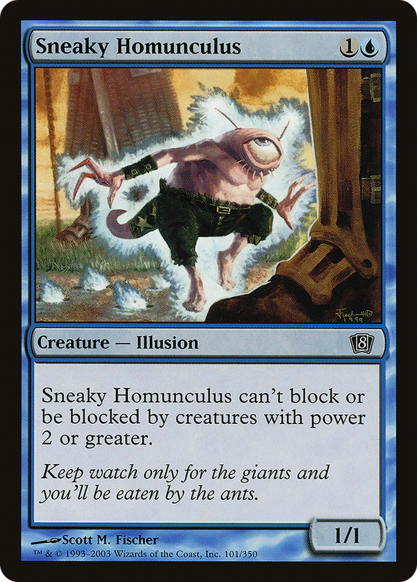 Sneaky Homunculus (8ED-101) - 8th Edition Foil