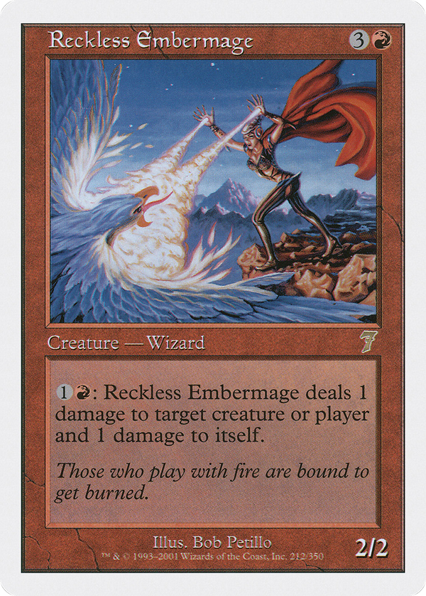 Reckless Embermage (7ED-212) - 7th Edition