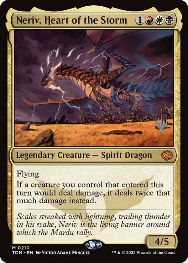 Neriv, Heart of the Storm (PPTDM-210) - Promo Pack: Tarkir: Dragonstorm Foil