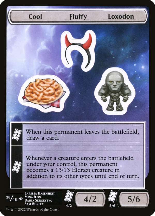 Cool Fluffy Loxodon (UNF-028) - Unfinity Sticker Sheets