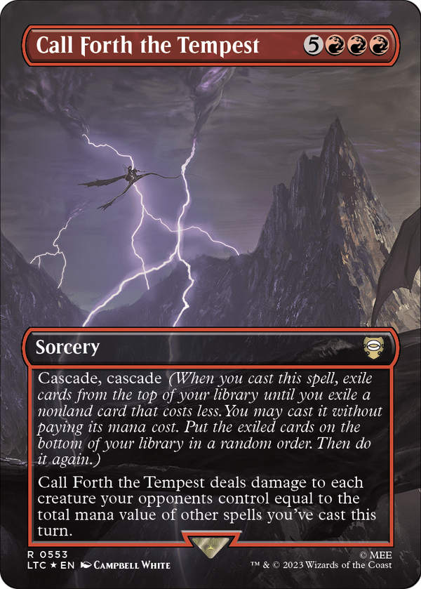 Call Forth the Tempest (Borderless) (Surge Foil) (LTC-553) - Tales of Middle-earth Commander Foil