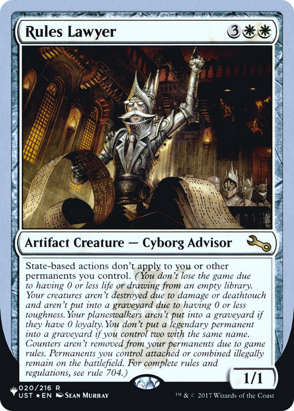 Rules Lawyer (LIST-020/216) - The List (Unfinity Foil Edition) Foil