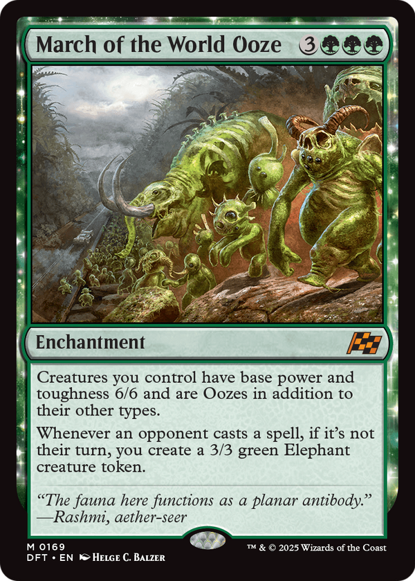 March of the World Ooze (DFT-169) - Aetherdrift: (enchantment)