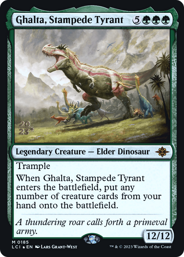 Ghalta, Stampede Tyrant (PRE-185) - The Lost Caverns of Ixalan Promos Foil