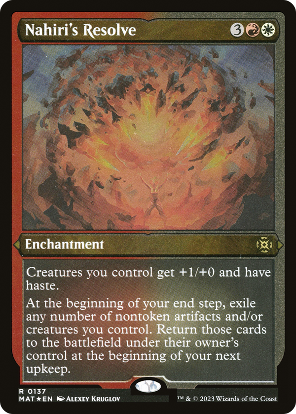 Nahiri's Resolve (Foil Etched) (MAT-137) - March of the Machine: The Aftermath Foil