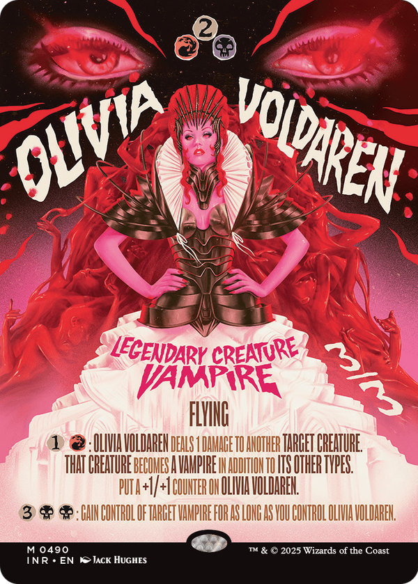 Olivia Voldaren (Showcase) (INR-490) - Innistrad Remastered: (Showcase) (Borderless) Foil