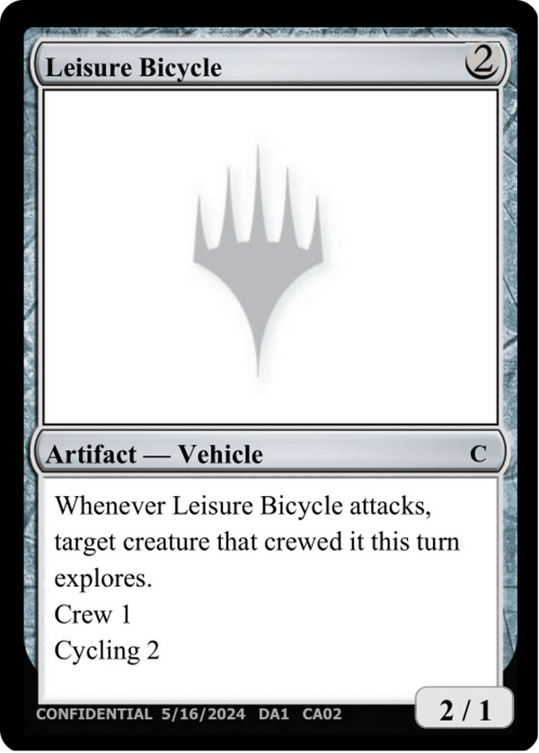 Leisure Bicycle (UNK-CA02A) - Unknown Event