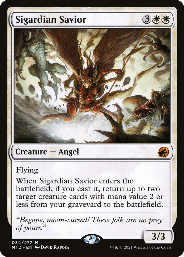 Sigardian Savior (PPMID-034) - Innistrad: Midnight Hunt Promos