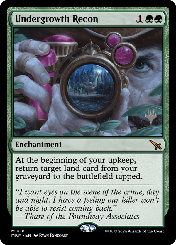 Undergrowth Recon (PPMKM-181) - Murders at Karlov Manor Promos Foil