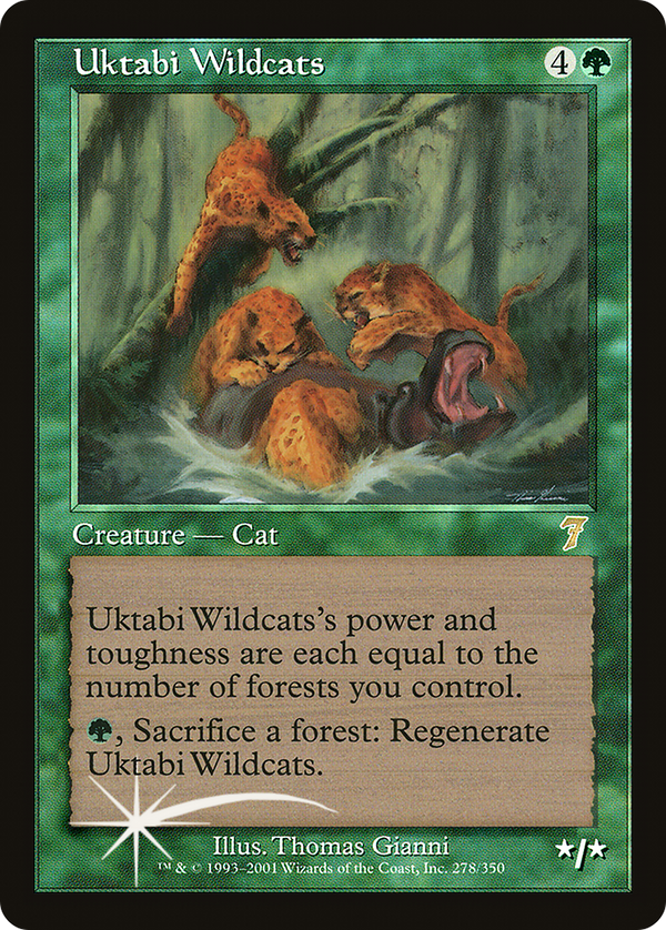 Uktabi Wildcats (7ED-278★) - 7th Edition Foil