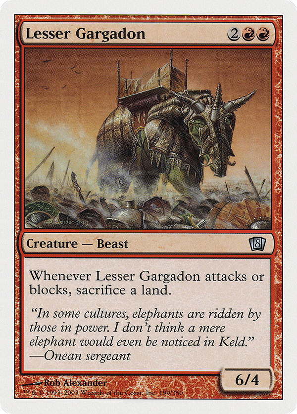 Lesser Gargadon (8ED-199) - 8th Edition Foil
