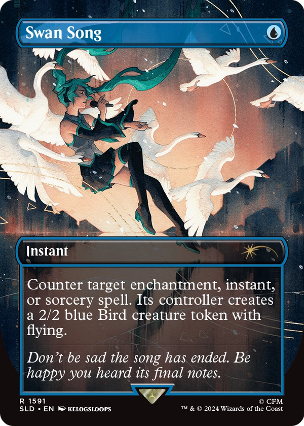 Swan Song (SLD-1591) - Secret Lair Drop (Borderless)