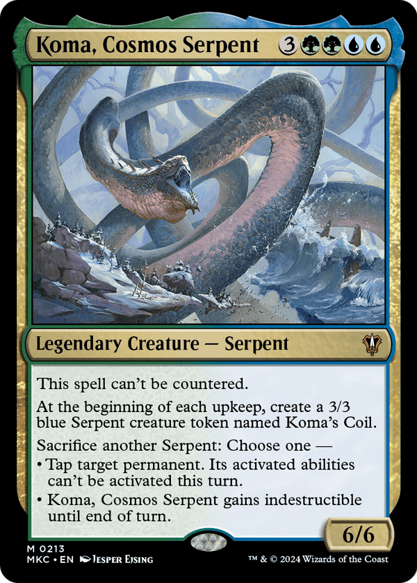 Koma, Cosmos Serpent (MKC-213) - Murders at Karlov Manor Commander