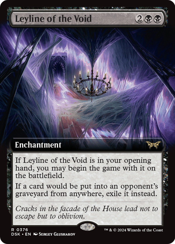 Leyline of the Void (Extended Art) (DSK-376) - Duskmourn: House of Horror: (Extended Art) Foil