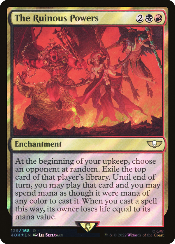The Ruinous Powers (Surge Foil) (40K-139) - Warhammer 40,000 Commander Foil