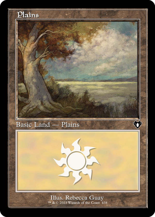Plains (438) (Retro Frame) (CMM-438) - Commander Masters Foil