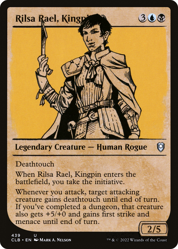 Rilsa Rael, Kingpin (Showcase) (CLB-439) - Commander Legends: Battle for Baldur's Gate: (Showcase)